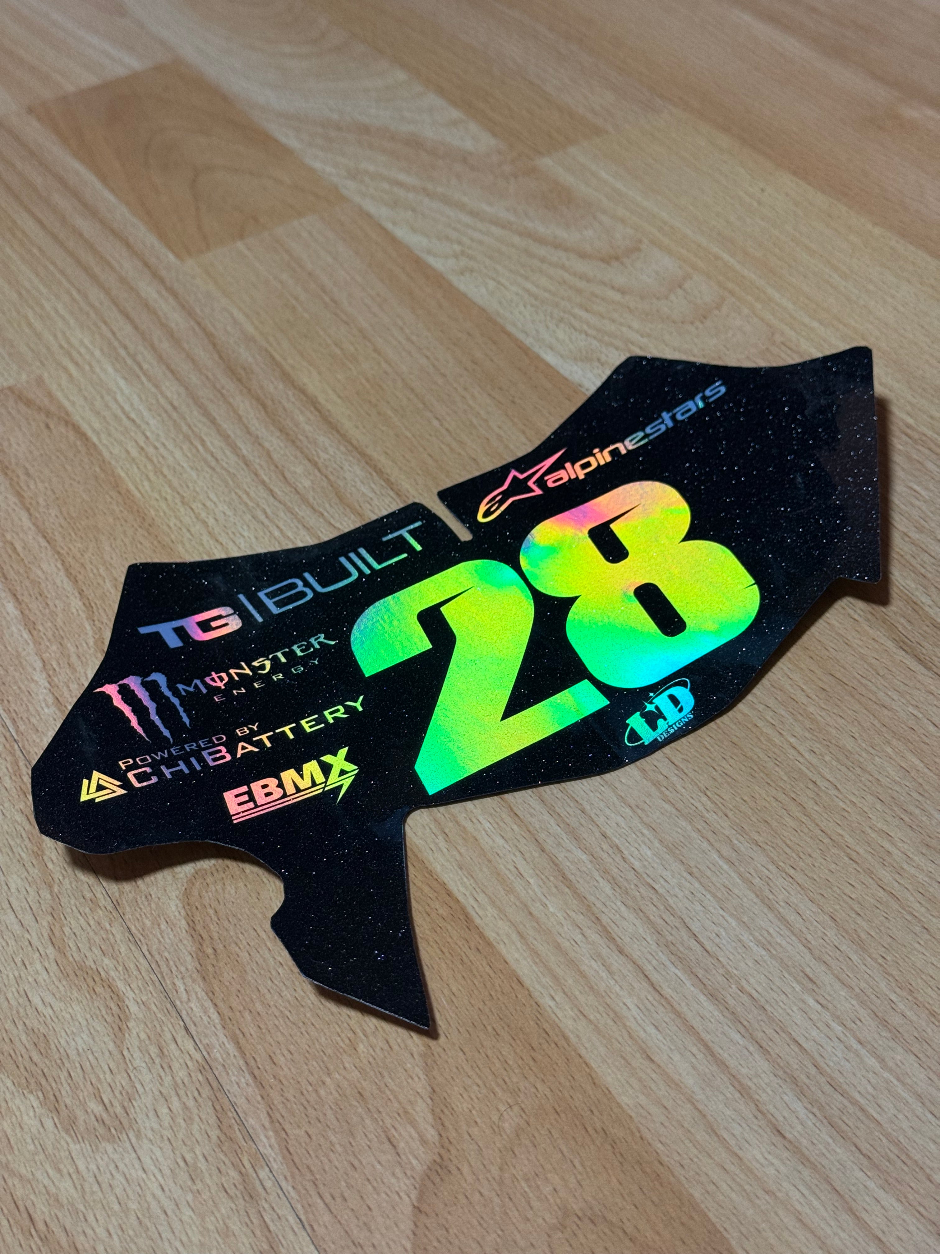 Ultra bee front plate decal