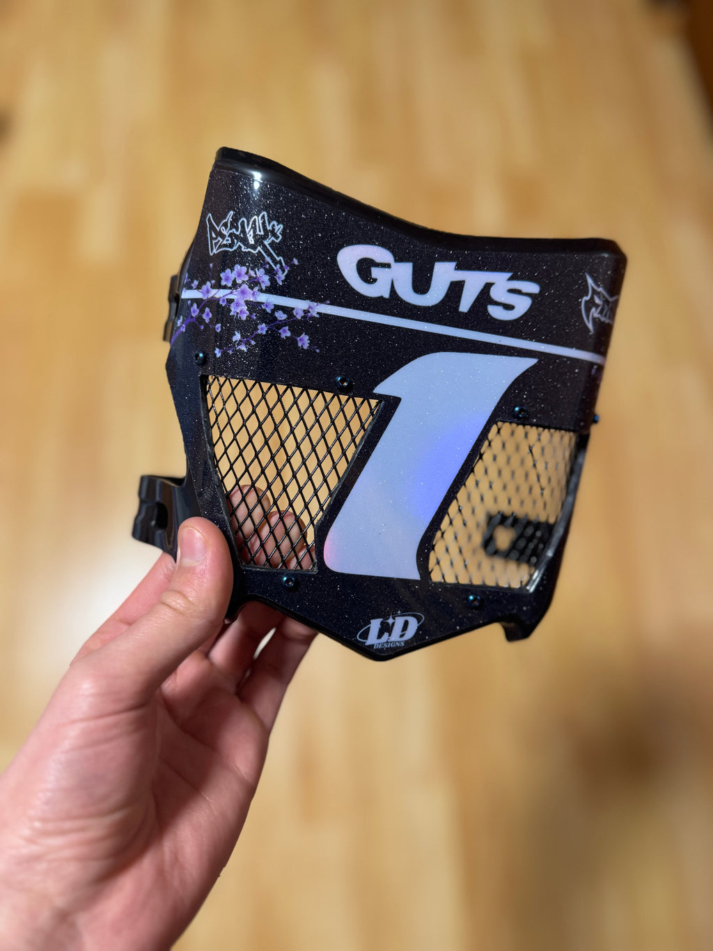 Titanium motocutz vented plate
